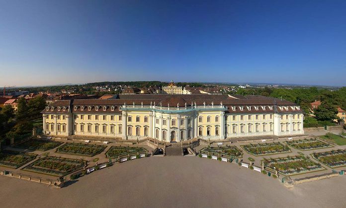 Residenzschloss Ludwigsburg, Luftaufnahme vom Schloss