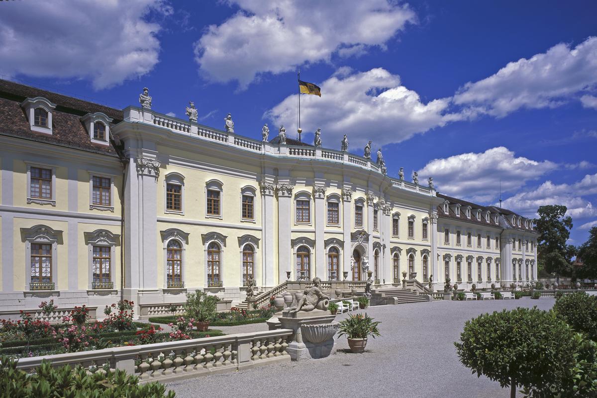 Das Residenzschloss Ludwigsburg von der Südseite
