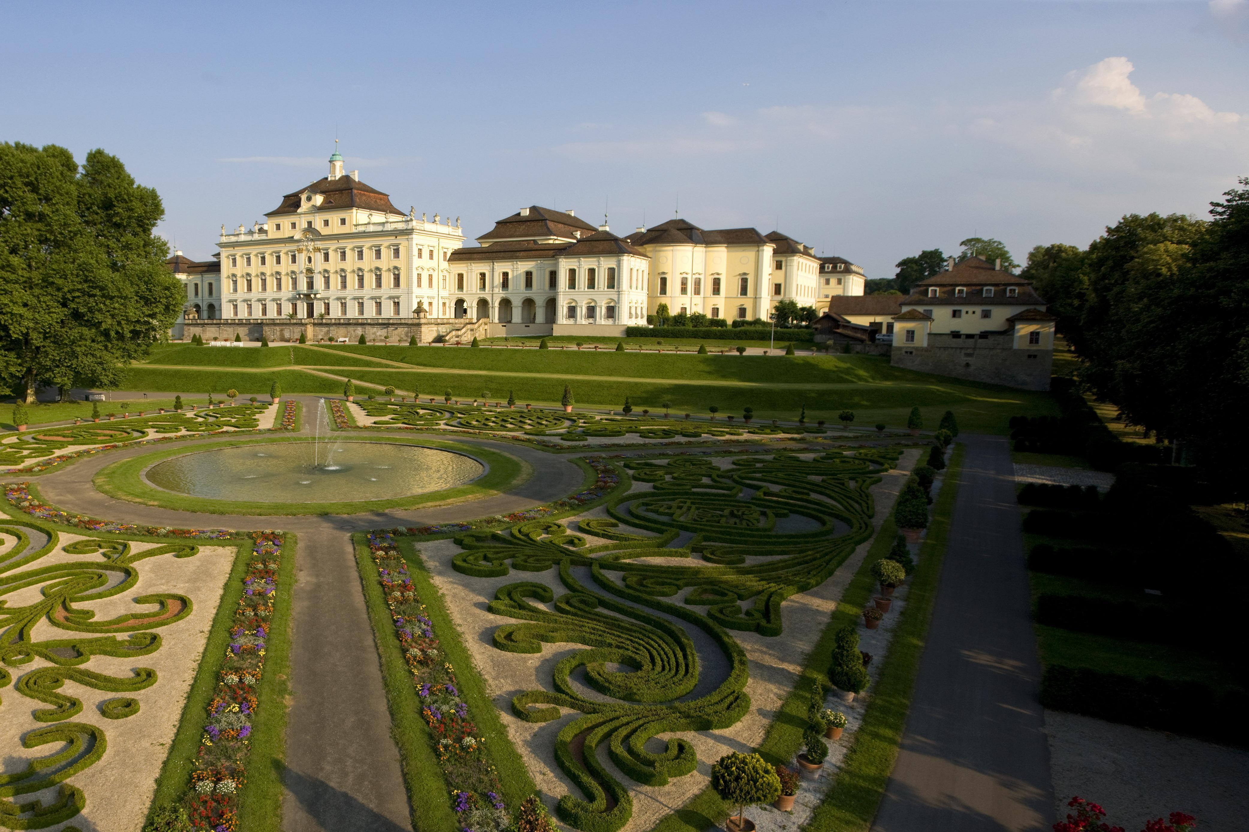 Old central building and kitchen building at Ludwigsburg Residential Palace