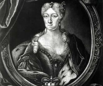 Herzogin Johanna Elisabetha, Kupferstich von Ferdinand Stenglin, um 1710