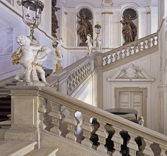 King Friedrich I's staircase in the new central building at Ludwigsburg Residential Palace