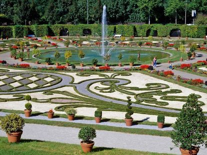 View across the north garden, part of the Blooming Baroque at Ludwigsburg Residential Palace