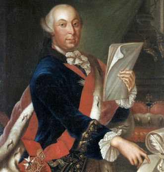 Porträt des Herzogs Carl Eugen um 1760