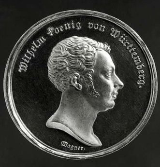Medaille mit König Wilhelm I. zur Verfassung von 1819
