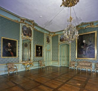 Erstes Vorzimmer im Appartement Herzog Carl Eugens im Residenzschloss Ludwigsburg