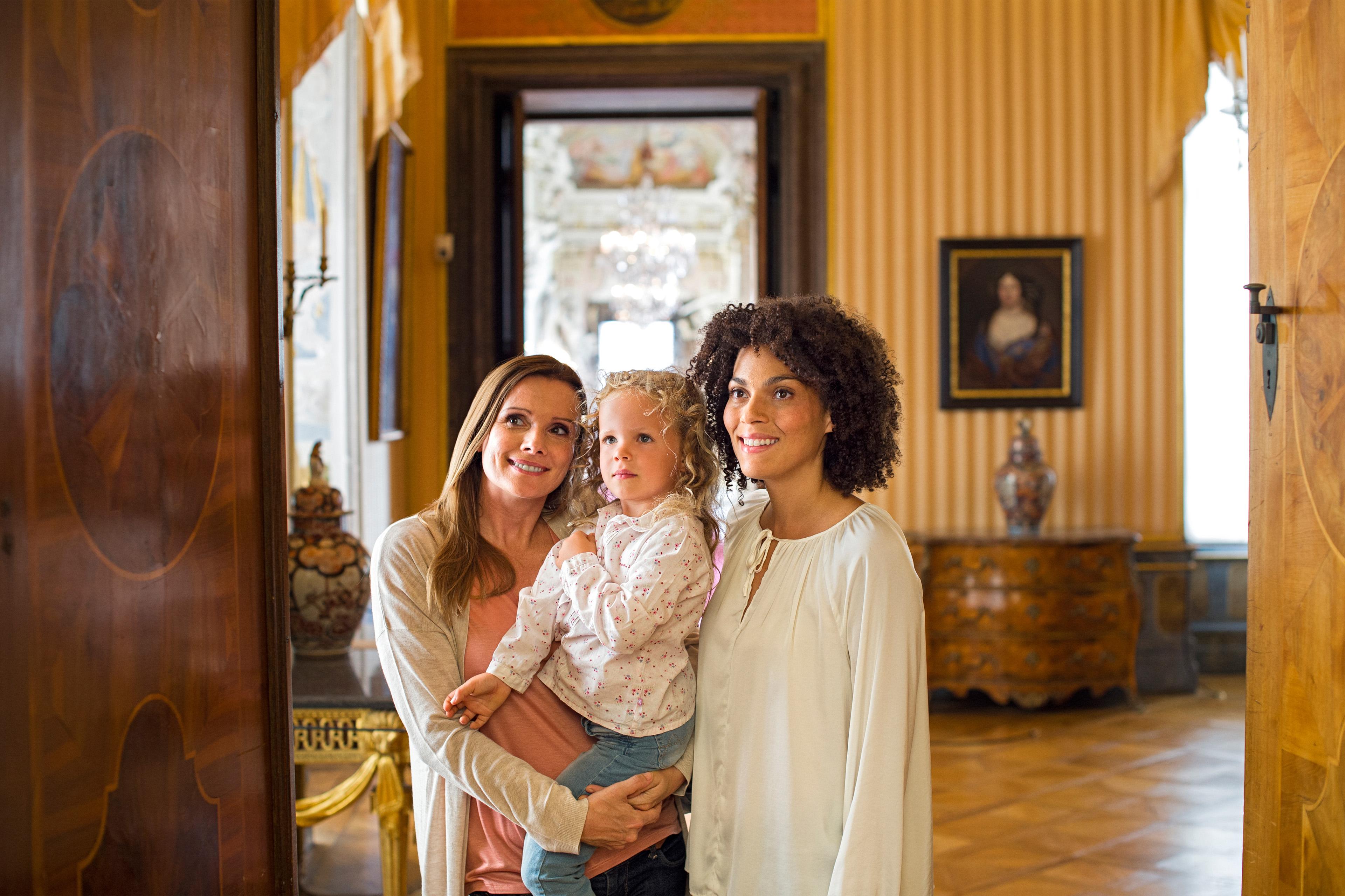 Familie in Residenzschloss Ludwigsburg