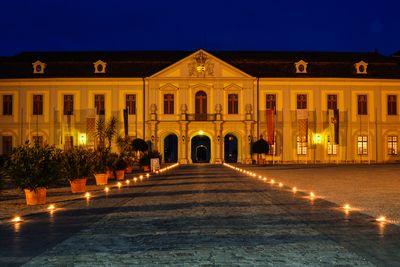 Residenzschloss Ludwigsburg, Aussen Abendstimmung; Foto: Staatliche Schlösser und Gärten Baden-Württemberg, Norbert Stadler