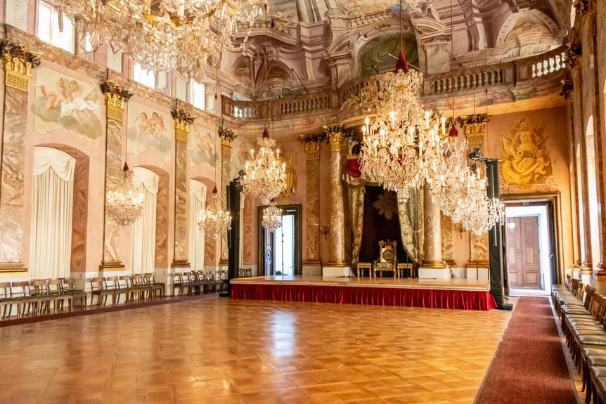 Foto: Staatliche Schlösser und Gärten Baden-Württemberg, Angelika Peetz Residenzschloss Ludwigsburg, Ordenssaal