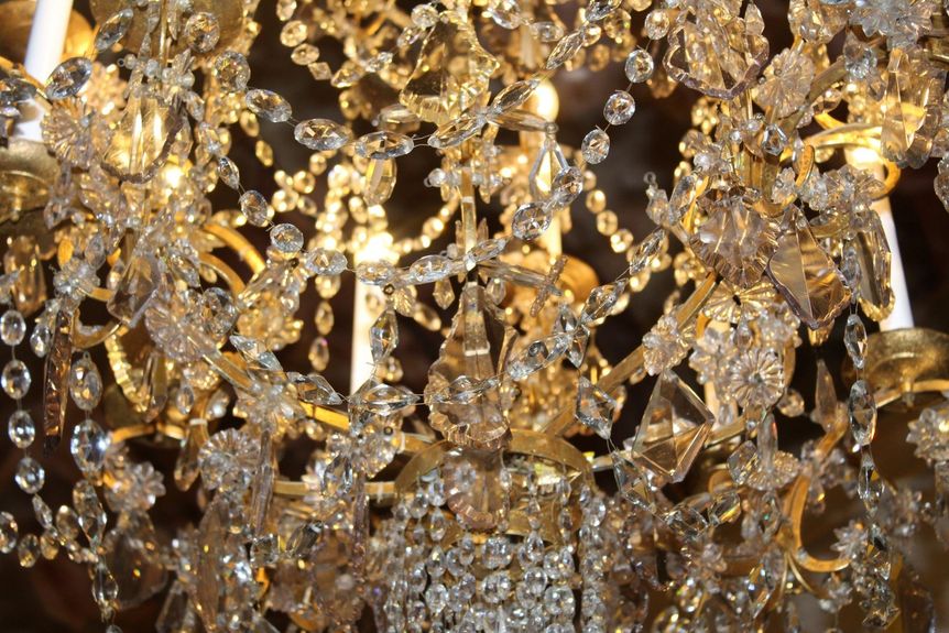 Residenzschloss Ludwigsburg, Detail, Kronleuchter.