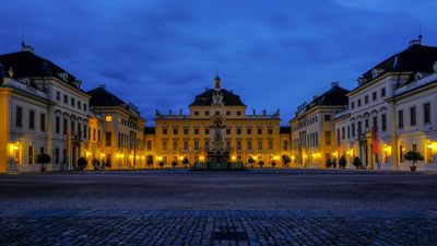 Residenzschloss Ludwigsburg, Schloss zur blauen Stunde