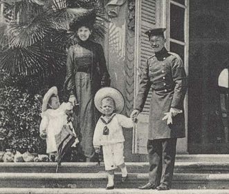 Princess Olga and Prince Maximilian with their children, Ludwigsburg Residential Palace