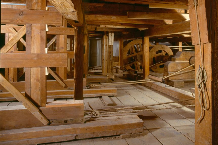 Residenzschloss Ludwigsburg, Innen, Schlosstheater, Unterbühne