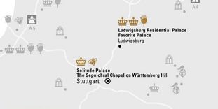 journey map "ROYAL GRANDEUR AROUND STUTTGART"