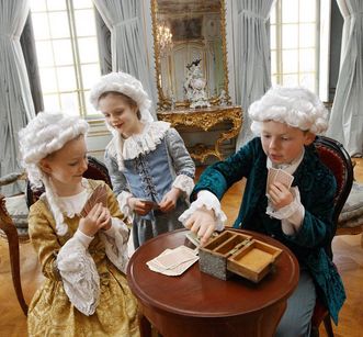 Costumed children at Ludwigsburg Residential Palace