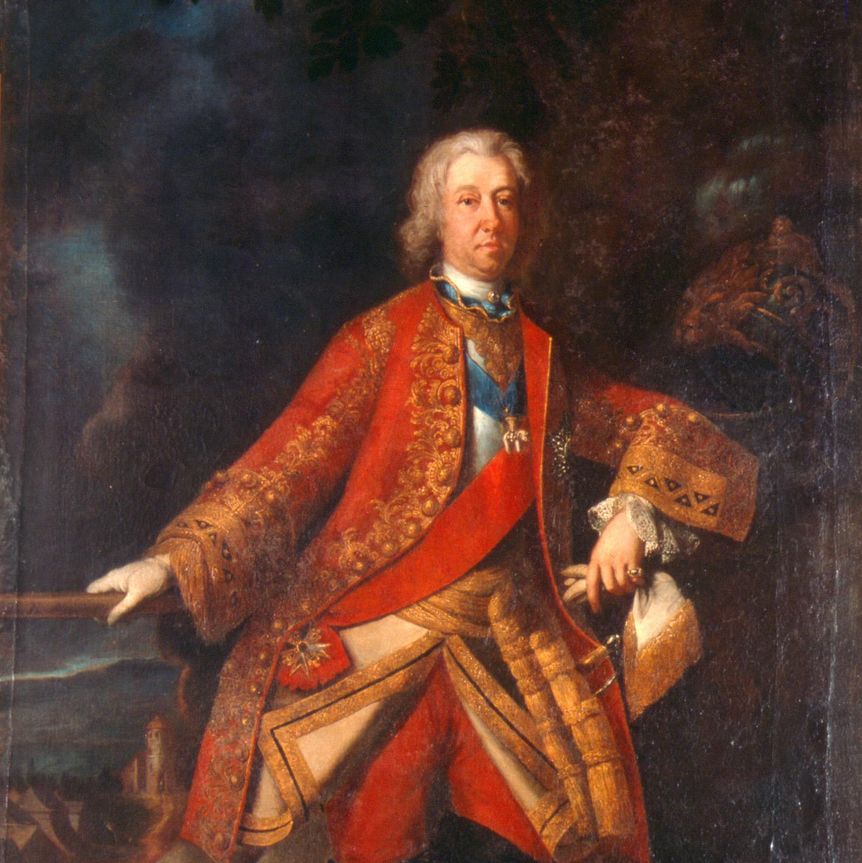 Porträt von Herzog Eberhard Ludwig, um 1720, unbekannter Künstler