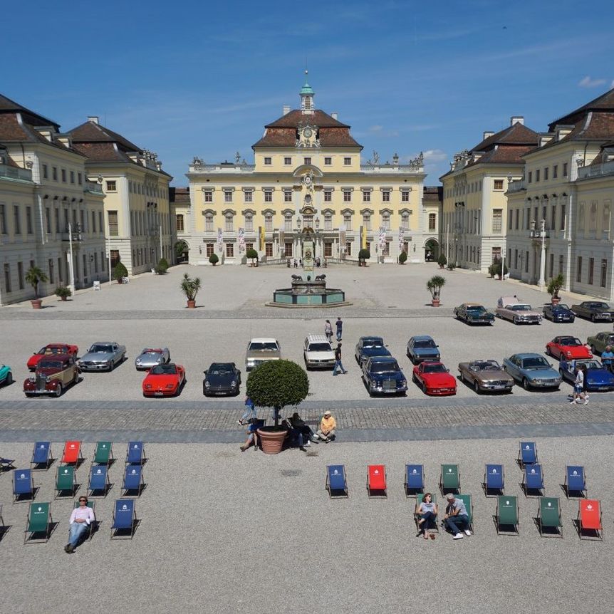 Residenzschloss Ludwigsburg, Blick in den Ehrenhof Ludwigsburg  