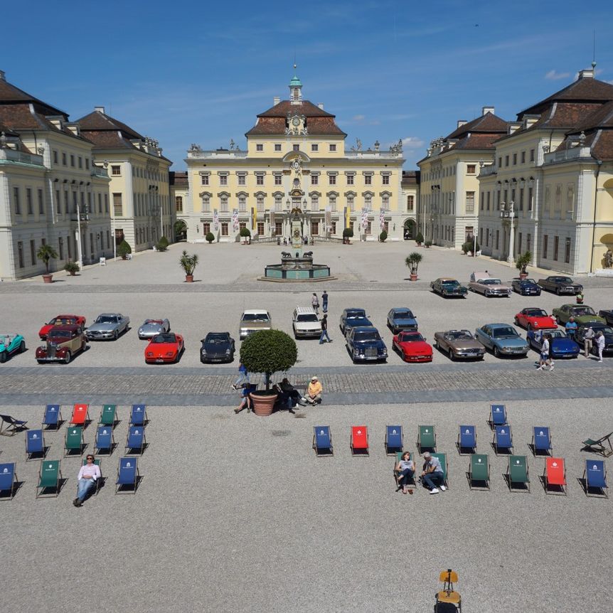 Residenzschloss Ludwigsburg, Blick in den Ehrenhof Ludwigsburg  