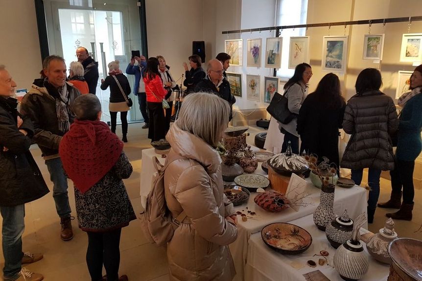 Residenzschloss Ludwigsburg, Ausstellung, Kaleidoskop, Besucherinnen und Besucher.