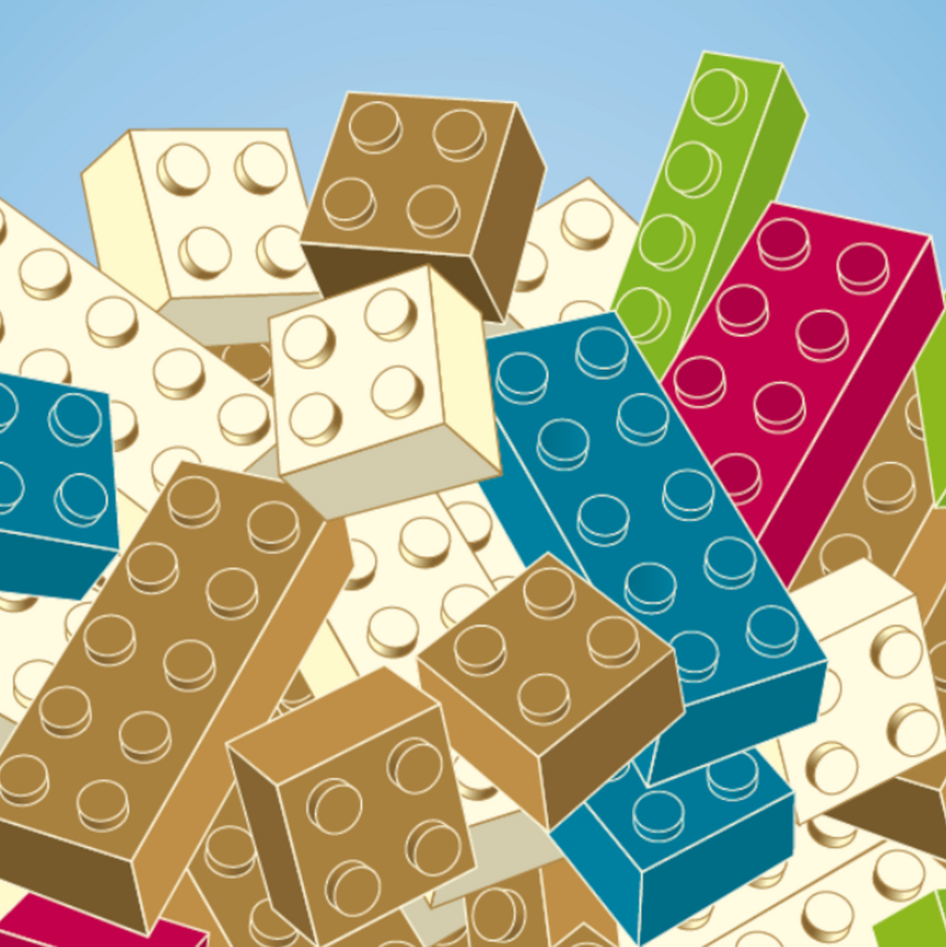 Werbemotiv zur Ausstellung „Faszination LEGO®“