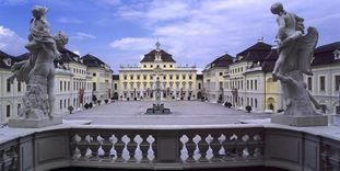 View from the new to the old central building.