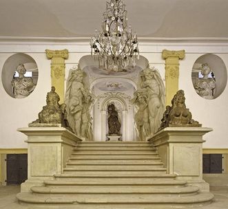 Treppenhaus im Riesenbau im Residenzschloss Ludwigsburg