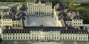 Aerial view of Ludwigsburg Residential Palace