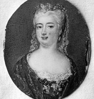 Portrait of Imperial Duchess Wilhelmine von Würben, nee Grävenitz. Scan: Landesmedienzentrum Baden-Württemberg