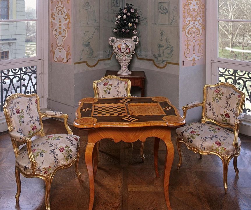 Fauteuils aus Paris, um 1760