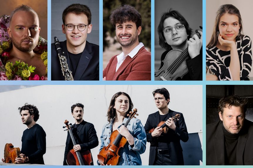 Foto: Hermann Haake Stiftung Residenzschloss Ludwigsburg, Teilnehmende Künstler am Haake Festival