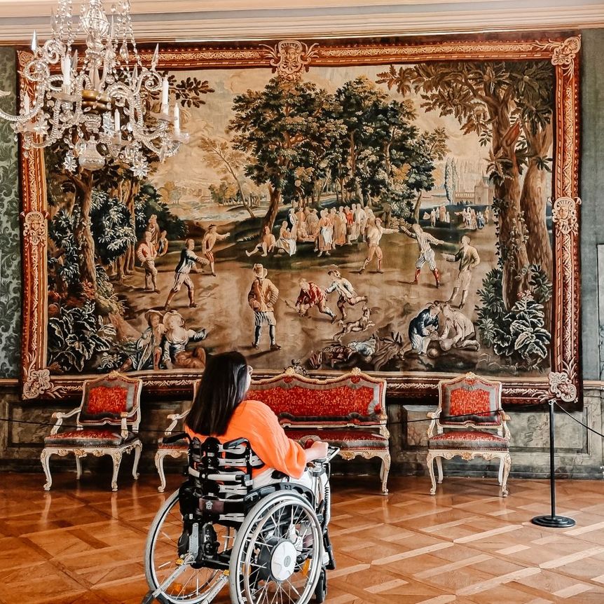 Residenzschloss Ludwigsburg, Besucher, Rollstuhl