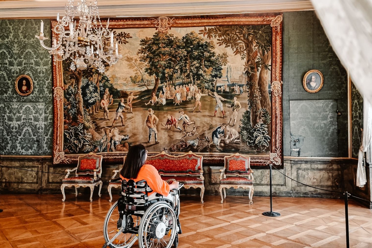 Residenzschloss Ludwigsburg, Besucher, Rollstuhl