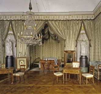 Chambre à coucher du roi Friedrich Ier au château résidentiel de Ludwigsbourg 