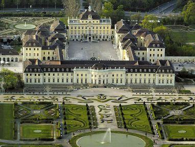 Residenzschloss Ludwigsburg von oben