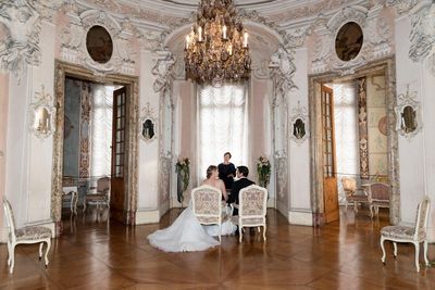 Residenzschloss Ludwigsburg, Ehepaar im Spielpavillon