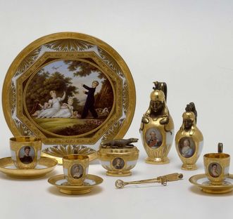 Ceramics museum at Ludwigsburg, Prince Paul's breakfast set, 1813