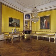 Foto: Staatliche Schlösser und Gärten Baden-Württemberg, Steffen Hauswirth Konferenzzimmer im Staats- und Privatappartement Friedrichs von Württemberg, Residenzschloss Ludwigsburg.