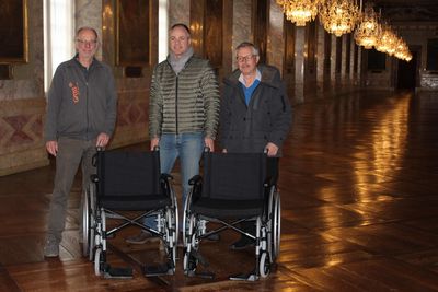 Residenzschloss Ludwigsburg, Sonstige Neue Rollstühle; Foto: Staatliche Schlösser und Gärten Baden-Württemberg, Schlossverwaltung, S. Menold