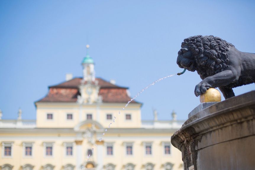 Residenzschloss Ludwigsburg, außen, Schlosshof 